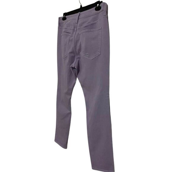 Universal Thread Ripped Distressed Purple Lavender High Rise Skinny Jeans - Picture 4 of 14